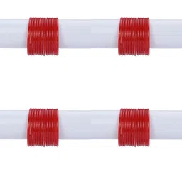 1ST TIME Set Of Red Alloy Bangles-picture-0
