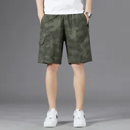StyleCast x Revolte Men Printed Cotton Shorts-picture-8