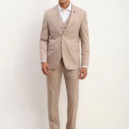 Allen Solly Slim-Fit Single-Breasted Three Piece Suits-image-32