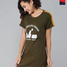 Christy World Women Pack Of 2 Printed Slim Fit Longline T-shirt-image-64