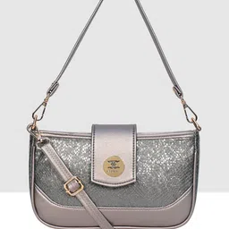ESBEDA PU Self Design Structured Sling Bag-84