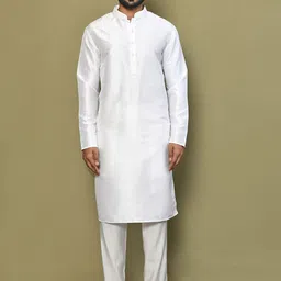 Arihant Rai Sinha Men Regular Pure Cotton Kurta with Trousers-picture-17