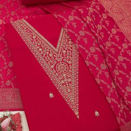 Soch Floral Embroidered Unstitched Dress Material-picture-9