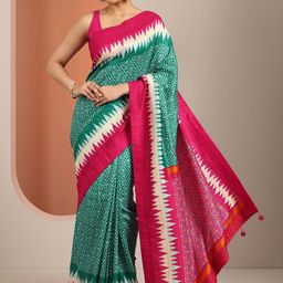 Libas Ethnic Motifs Printed Saree-image-27