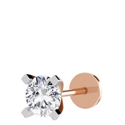 Sparkles Lab Grown Diamond 0.50 Carat Soilitaire Diamond Nose Pin 14K Rose Gold-image-6