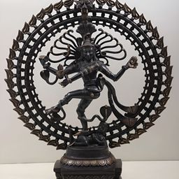 Exotic India Gold-Toned & Black Religious Nataraja Idol Showpiece-image-95