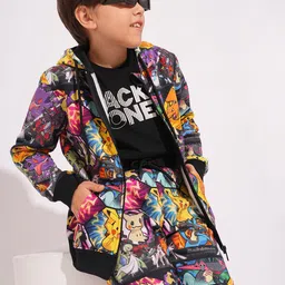 Jack & Jones Junior Boys Printed Hooded Sweatshirt-picture-52