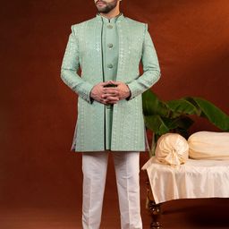 TheEthnic.Co Embroidered Sherwani Set-image-14