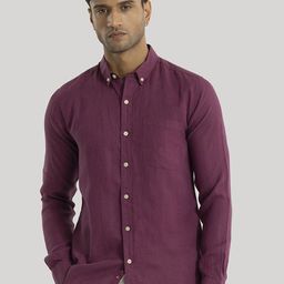 Snitch Men Smart Slim Fit Solid Button-Down Collar Casual Shirt-image-76