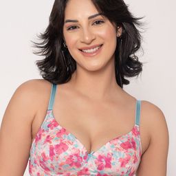 Chelvet Women Floral Printed Full Coverage Underwired Lightly Padded Bra-51