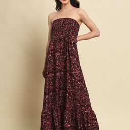 CORSICA Women Floral Print Off-Shoulder Fit & Flare Maxi Dress-picture-14