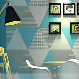 INDIAN ROYALS Light Blue Shade Design Printed Self-Adhesive Wallpaper-image-69