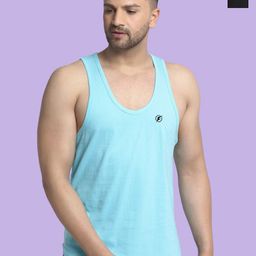 Friskers Pack Of 2 Men Anti-Bacterial Cotton Innerwear Vests-image-77
