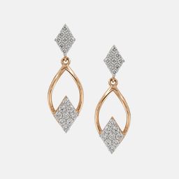 MAIORA Viola Diamond Earrings 14K Rose Gold-image-13