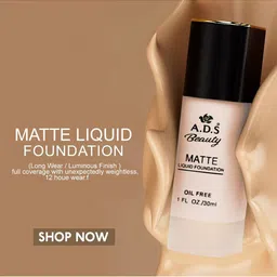 A.D.S Matte Liquid Foundation-30ml-Shade-02 image 5