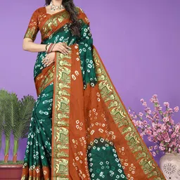 Bandhanivilla Bandhani Art Silk Bandhani Saree-picture-58