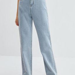 RIVI Women Jean Boyfriend Fit High-Rise Acid Wash Stretchable Jeans-image-84