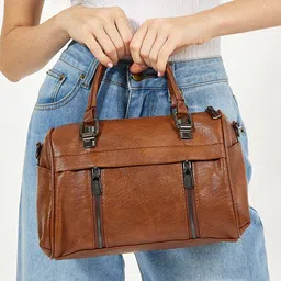 Styli PU Bucket Shoulder Bag with Tasselled-5