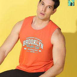 WOOSTRO Men Pack of 2 Typography Printed Round Neck Cotton Slim Fit T-shirts-image-80