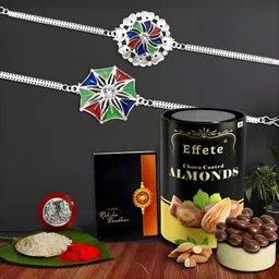 DeoDap Rakhi Combo for Brother with Rakhi, Roli Chawal, Coin & Greeting Card-7
