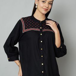 all about you Embroidered Shirt Style Top-image-46
