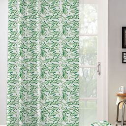 OASIS Green Floral Cotton Door Curtain 7 ft-image-44
