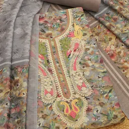 Soch Printed Chanderi Unstitched Dress Material-image-17