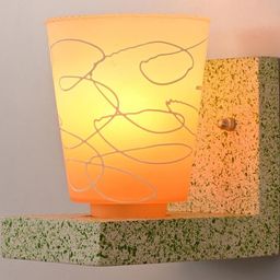 SOMIL Yellow Glass Cylinder Printed Wall Lamps-image-43