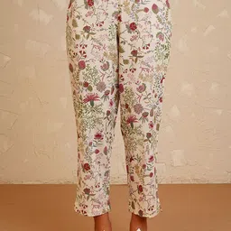 JAYPORE Women Floral Printed Trousers-image-11