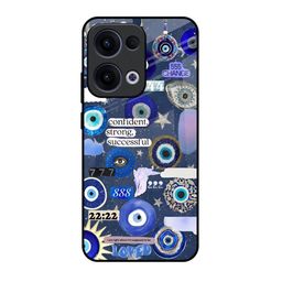 QRIOH Quirky Printed Oppo Reno13 5G Glass Back Case Mobile Accessories-image-26