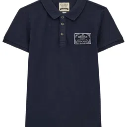 GUESS kids Boys Solid Polo Collar Cotton T-shirt-picture-32