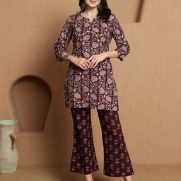 BANDIA Women Printed Tunic with Trousers-picture-34
