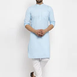 Kaifoo Band Collar Straight Kurta-picture-14