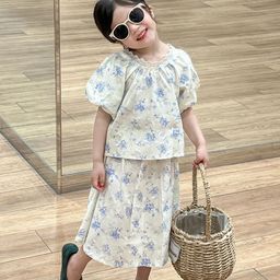 LULU & SKY Girls Printed Top with Skirt-picture-22
