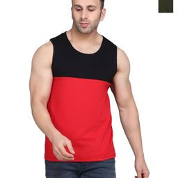 WOOSTRO Men Pack Of 2 Solid Round Neck Cotton Slim Fit T-shirts-image-59