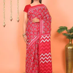 Ravi Janki Suit & Sarees Ethnic Motifs Pure Cotton Saree-picture-16