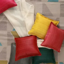 Eyaas Green Square Cushion Covers-image-3