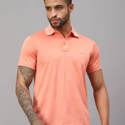 VECTOR X Men Solid Polo Collar T-Shirt-image-89