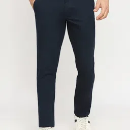 Basics Men Tapered Fit Cotton Formal Trouser-image-72