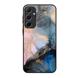 QRIOH Marble Ink Abstract Samsung Galaxy A55 5G Glass Back Case Mobile Accessories-picture-16