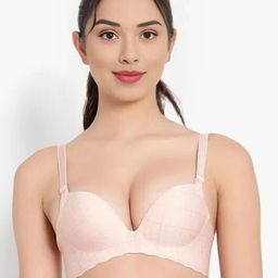 Blush Lado Non-Wired Cotton Push-Up Bra-image-24