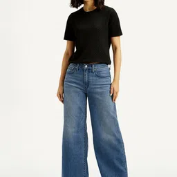 Levis Women Classic Flared Mid-Rise Light Fade Stretchable Jeans-picture-25
