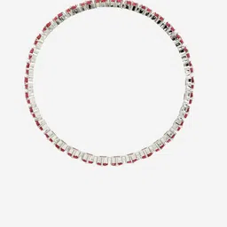 NVR Set Of 4 Silver Plated Cubic Zirconia Stone Studded Bangles image 4
