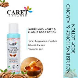 CARET ORGANIC Set Of 2 Honey & Almond Body Lotion & Onion Oil - 100 ml Each image 2