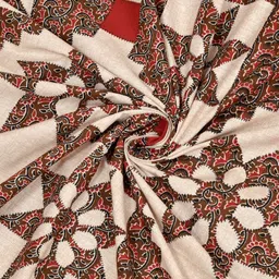 Homez Sparrow Multicoloured & Red Ethnic Motifs 210 TC King Bedsheet with 2 Pillow Covers image 2