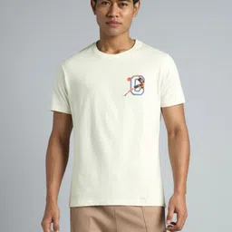 CULT Men's Off White Play Basketball Graphic T-shirt-image-7