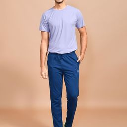 SKYKNIT Men Slim-Fit Cotton Track Pants-image-106