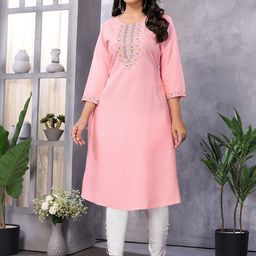 Rangita Women Embroidered Thread Work Kurta-image-8