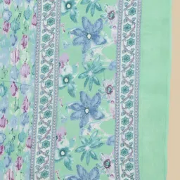 JANAKDULARI CREATION Floral Printed Regular Pure Cotton Kurta with Trouser & Dupatta image 3