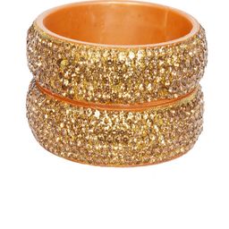 Chura king Set Of 2 Gold-Plated Stone-Studded Bangles-image-84